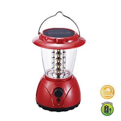 Rechargeable Solar Led Lantern 120mm Red - Livestainable.co.za