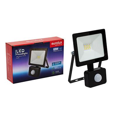 Led 10w Floodlight Black 4000 K With Sensor Box - Livestainable.co.za