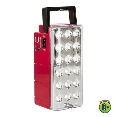 Rechargeable Lantern Red Led 5.4w - Livestainable.co.za