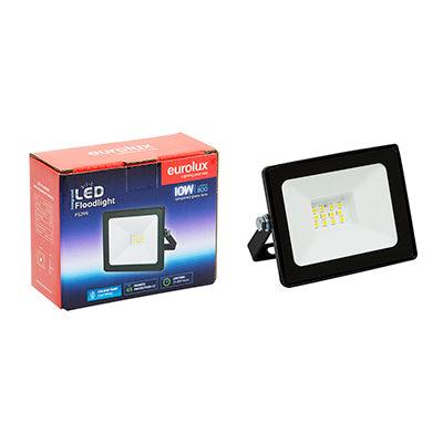 Led 10w Floodlight Black With Day Night Sensor Box - Livestainable.co.za