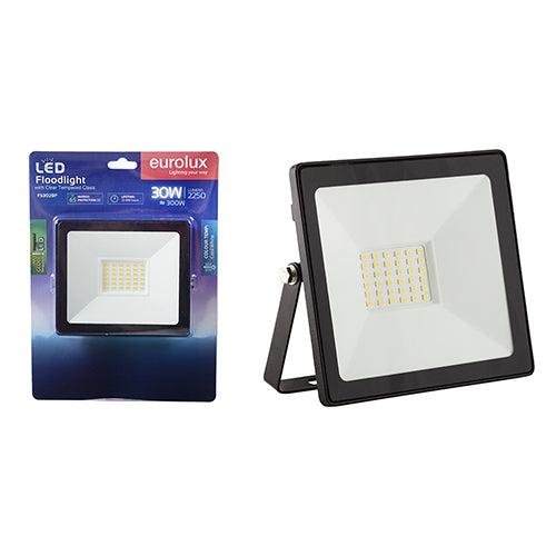 Led 30w Floodlight Black With No Sensor Blister - Livestainable.co.za