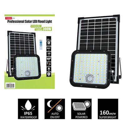 Solar Floodlight & Sensor Led 4800lm 6000 K - Livestainable.co.za