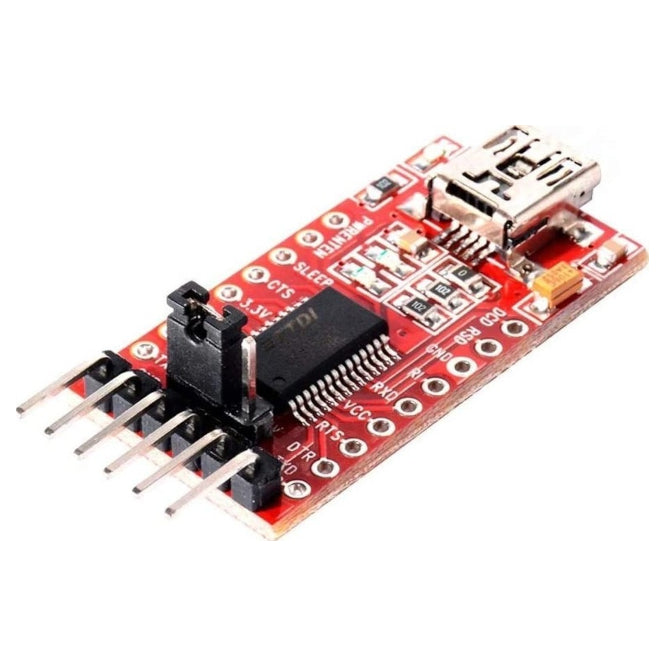 Usb To Ttl Serial / Rs232 Interface Converter Board Ft232 Rl Red