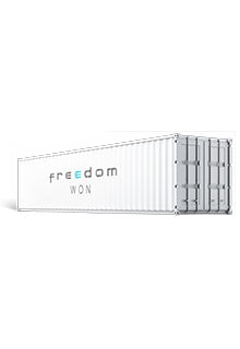 Freedom Won Css 12 M+6 M Container 2656k Wh/1000k W With 20 X 55k W Mppt Charge Controllers - Livestainable.co.za