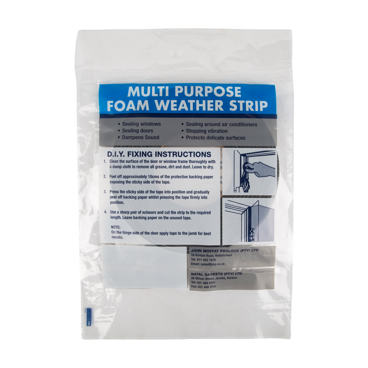 Foam Weather Strip 10 Mmx15 Mmx5 M