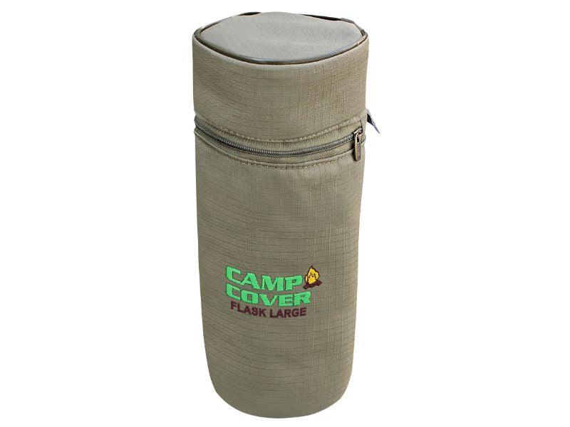 Camp Cover Flask Protector Ripstop Large Khaki - Livestainable.co.za