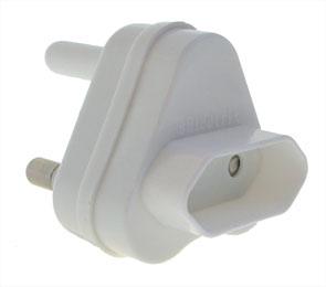 2 Pin Euromate Adaptor Plug 3 Pin Sa Plug To 2 Pin 5 A G0295 - Livestainable.co.za