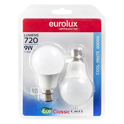 A60 Classic 9w Led E27 4000 K Twin Pack Blister - Livestainable.co.za