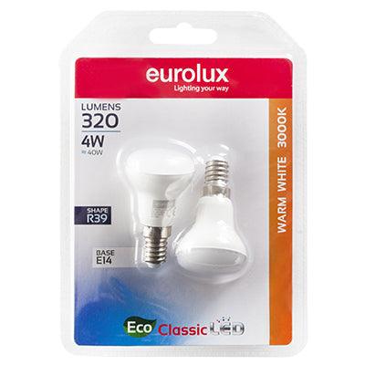 Reflector R39 Classic 4w Led E14 3000 K Twin Pack Blister N - Livestainable.co.za