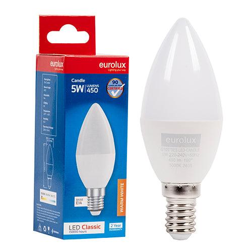 Candle Classic 5w Led E14 3000 K Single Box N - Livestainable.co.za