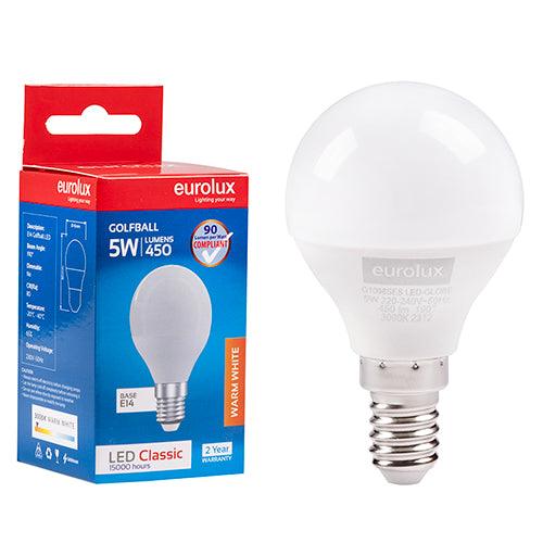 Golfball Classic 5w Led E14 3000 K N - Livestainable.co.za