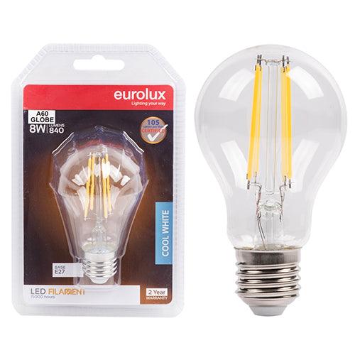 A60 Filament Clear 8w Led E27 4000 K Blister N - Livestainable.co.za