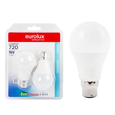 A60 Classic 9w Led B22 6500 K Twin Pack Blister N - Livestainable.co.za