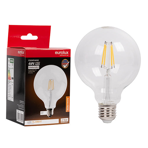 Maxi Globe G95 Filament 4w Led E27 3000 K Dimmable - Livestainable.co.za