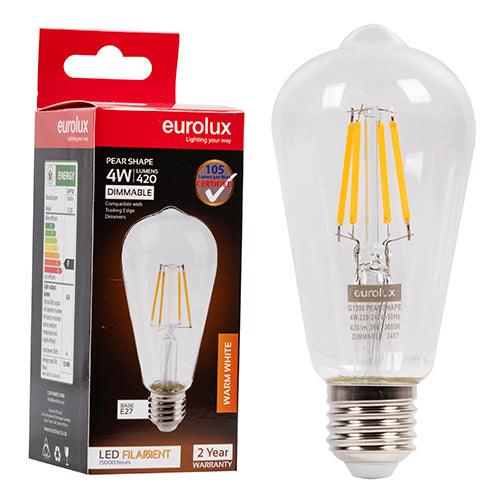 Mini Pear Filament 4w Led E27 3000 K Dimmable - Livestainable.co.za