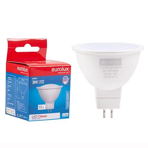 Mr16 Classic Clear Lens 3w Led Gu5.3 4000 K N - Livestainable.co.za