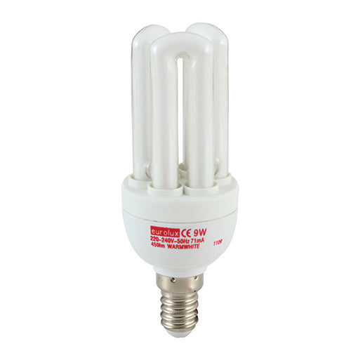 Eurolux Cfl 3 U E14 9w Warm White (G1097 Ses)