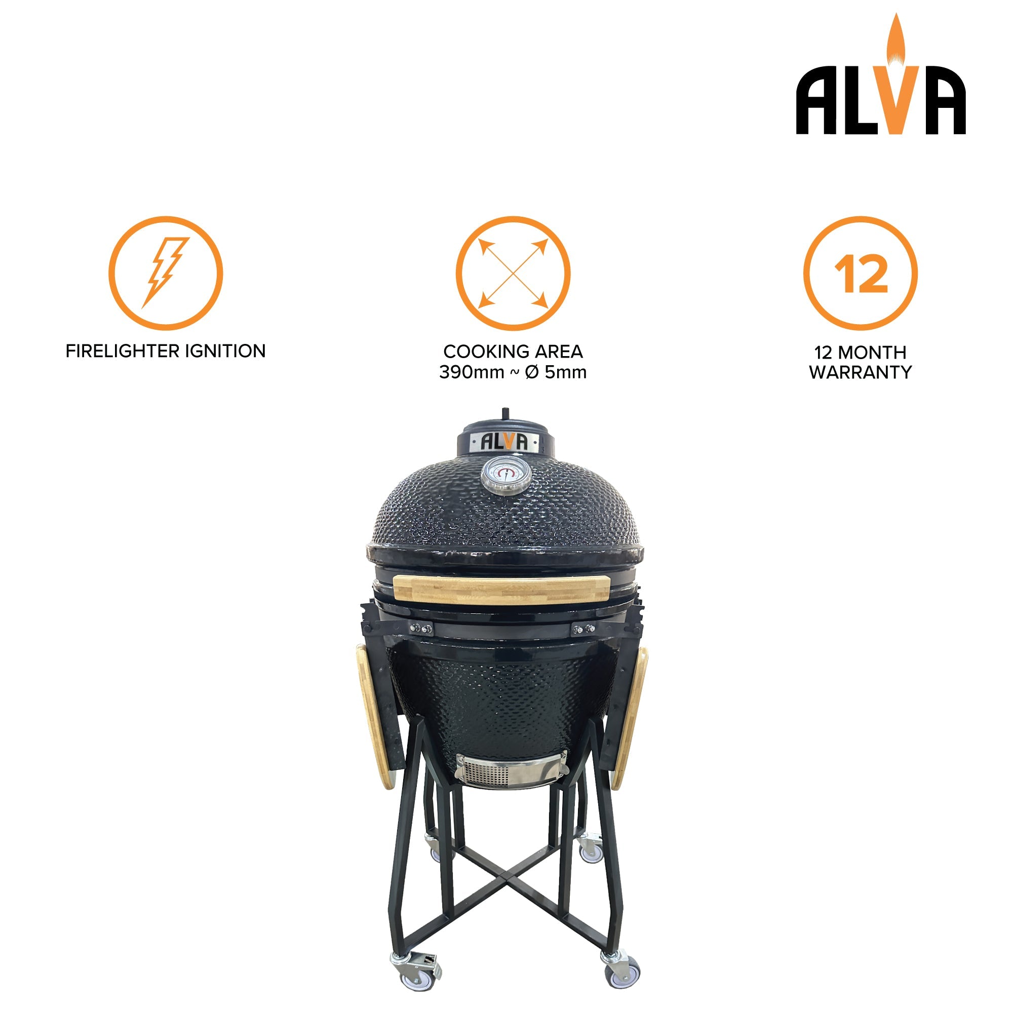 Kilimanjaro 46cm Ceramic Kamado Bbq