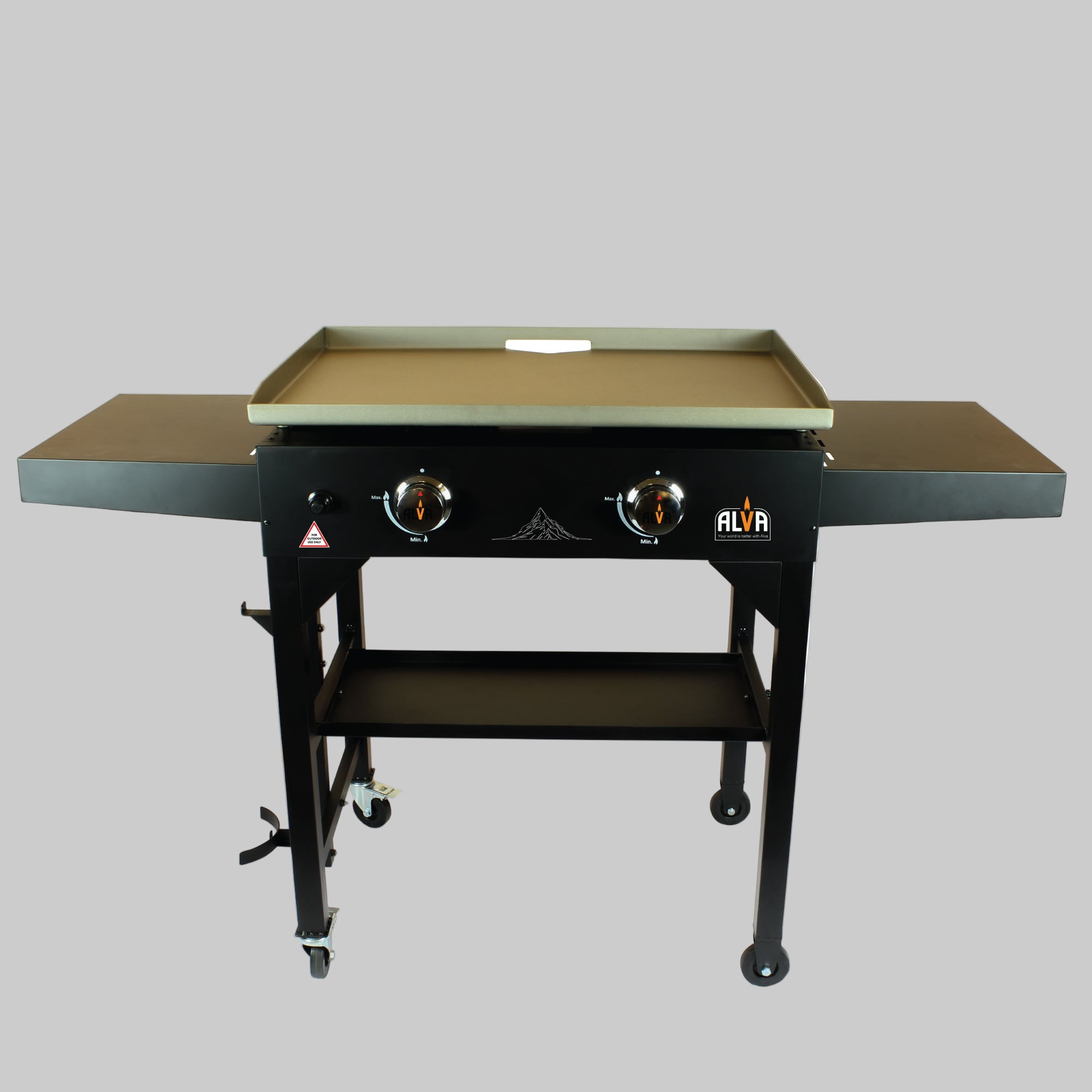 Olympus 2 Burner Gas Griddle Bbq Station