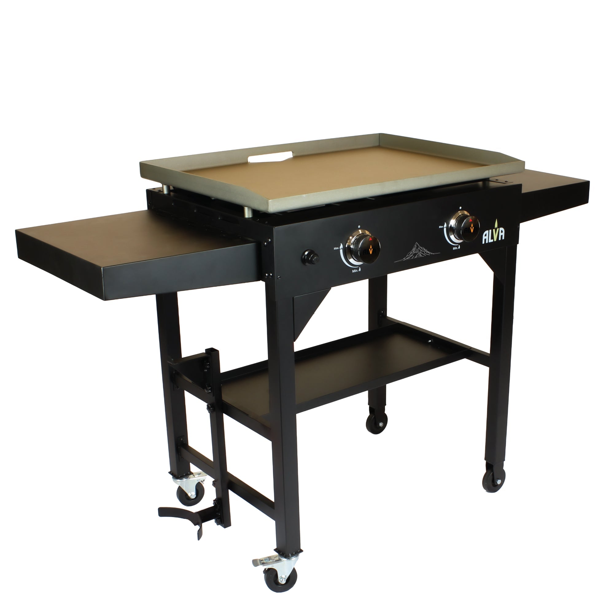 Olympus 2 Burner Gas Griddle Bbq Station