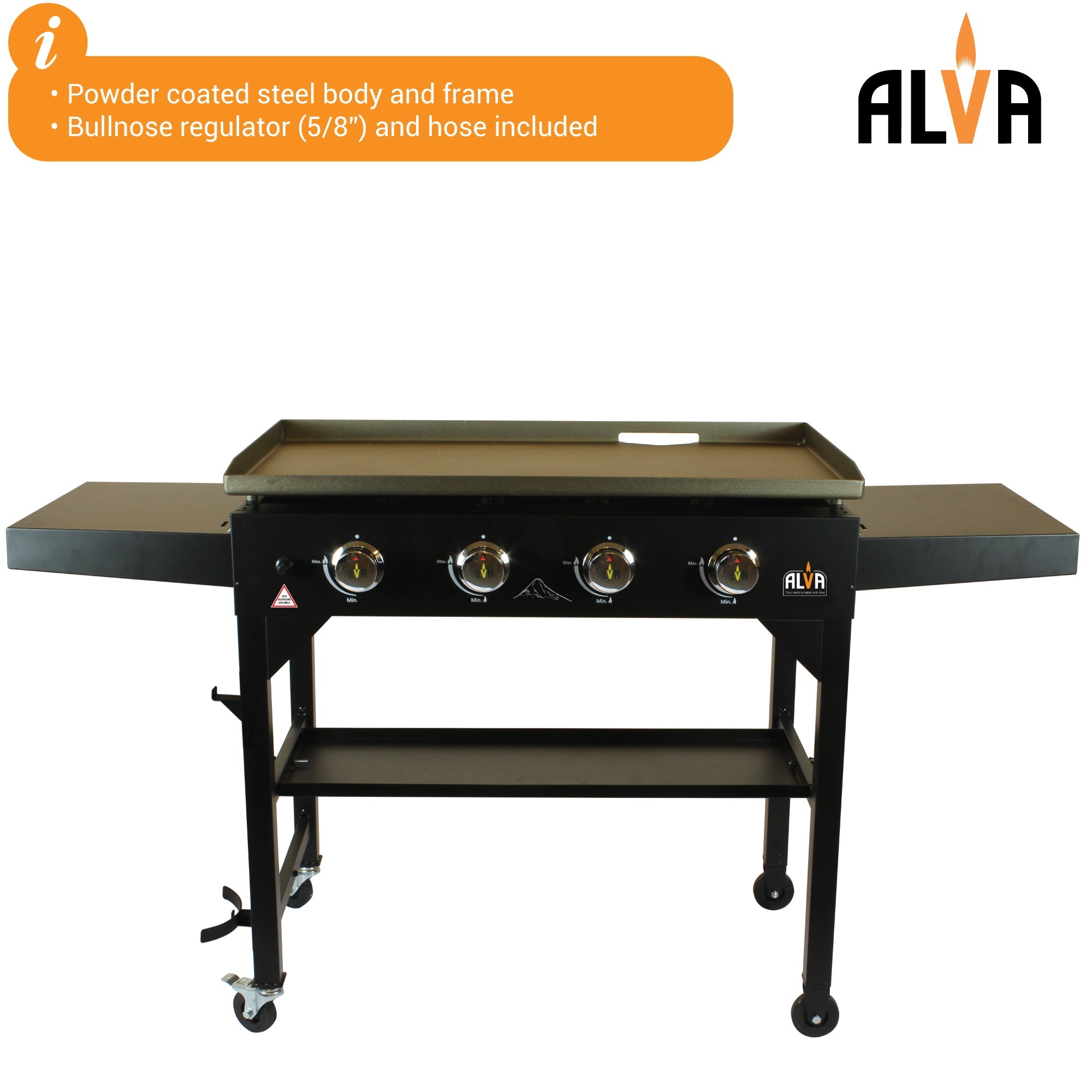 Fuji 4 Burner Gas Griddle Bbq Station