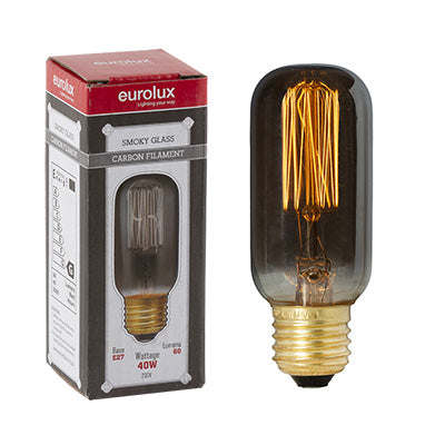 Eurolux Smokey Cb Filament Mini Tubular E27 40w Squirrel (G1205)