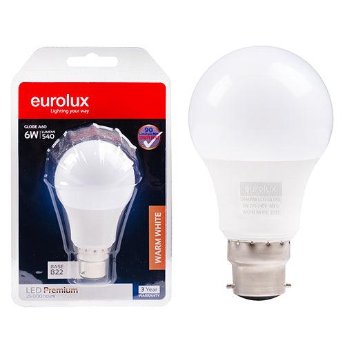 A60 Premium 6w Led B22 3000 K N - Livestainable.co.za