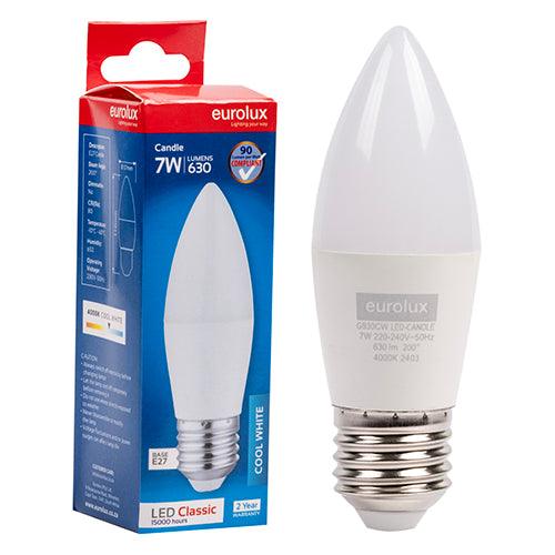 Candle Plastic Classic 7w Led E27 4000 K N - Livestainable.co.za