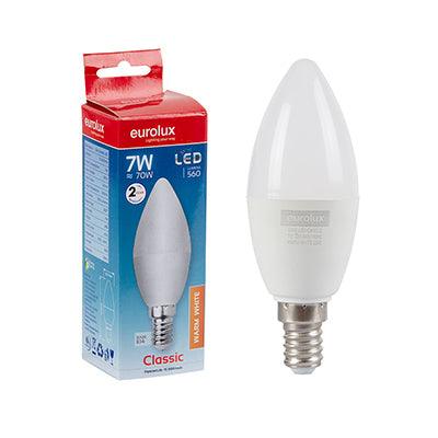 Candle Plastic Classic 7w Led E14 3000 K N - Livestainable.co.za