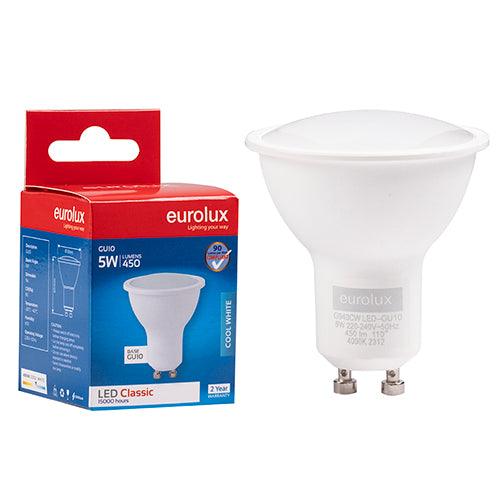 Gu10 Classic Frosted Lens 5w Led 4000 K Non Dimmable N - Livestainable.co.za