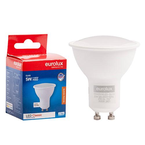 Gu10 Classic Frosted Lens 5w Led 3000 K Non Dimmable N - Livestainable.co.za