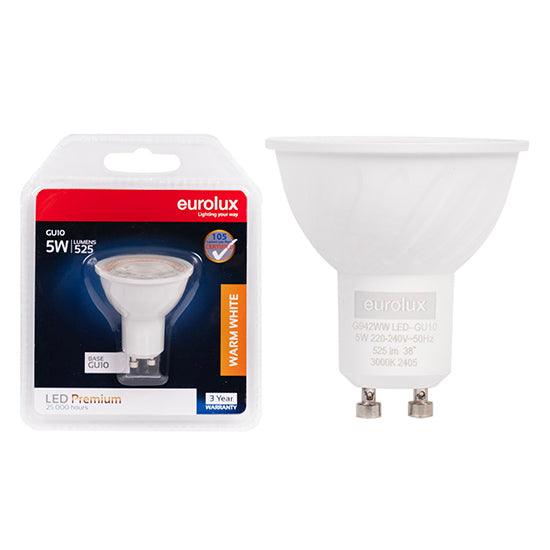 Gu10 Premium Clear Lens 5w Led 3000 K N - Livestainable.co.za