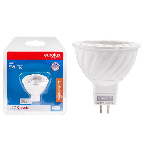 Mr16 Premium Clear Lens 5w Led Gu5.3 3000 K N - Livestainable.co.za