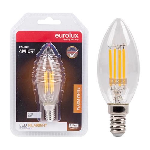 Candle Filament 4w Led E14 3000 K N - Livestainable.co.za