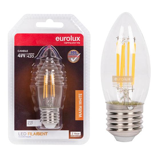 Candle Filament 4w Led E27 3000 K N - Livestainable.co.za