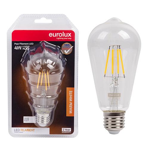 Pear Shaped Filament 4w Led E27 3000 K N - Livestainable.co.za