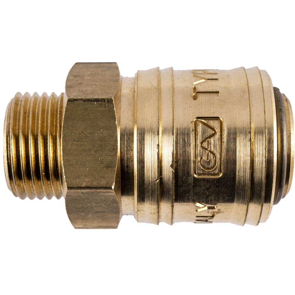 Brass Male Quick Coupler 3/8'm - Livestainable.co.za