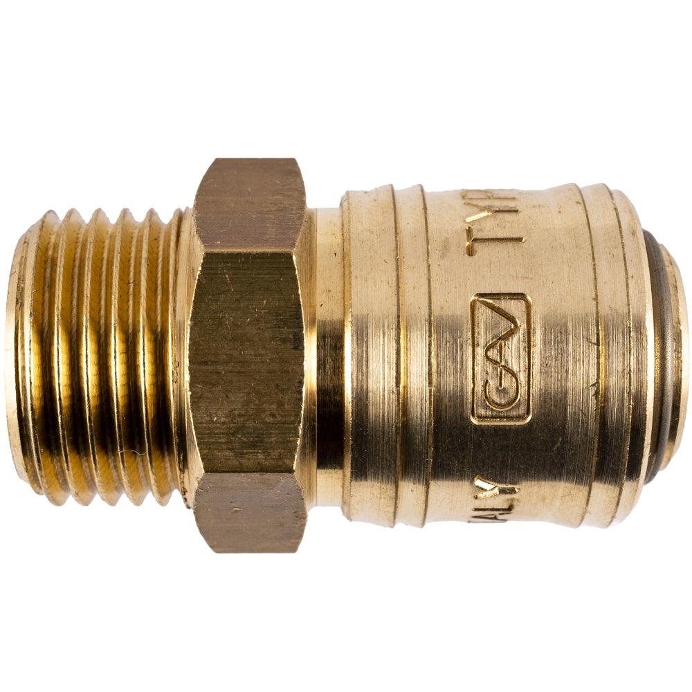 Brass Male Quick Coupler 1/2'm - Livestainable.co.za