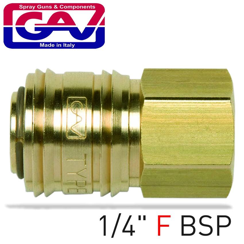 Brass Quick Coupler 1/4'f - Livestainable.co.za