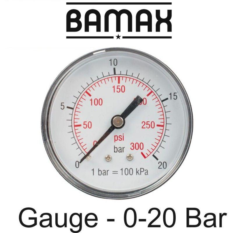 Pressure Gauge 0 20 Bar1/4 Rear 63 Mm D6314 R20 Packaged - Livestainable.co.za