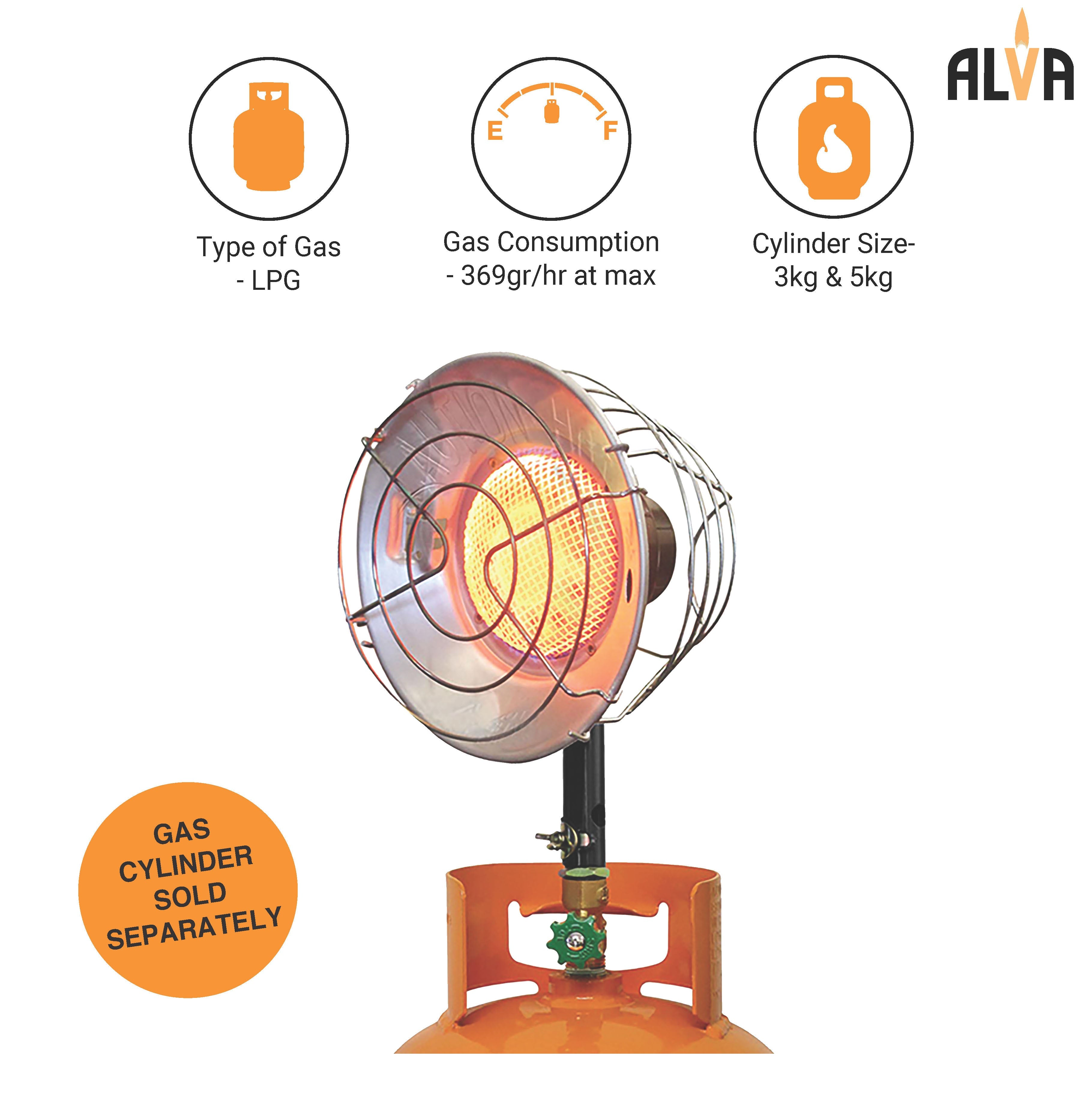 Infrared Tank Top Gas Heater