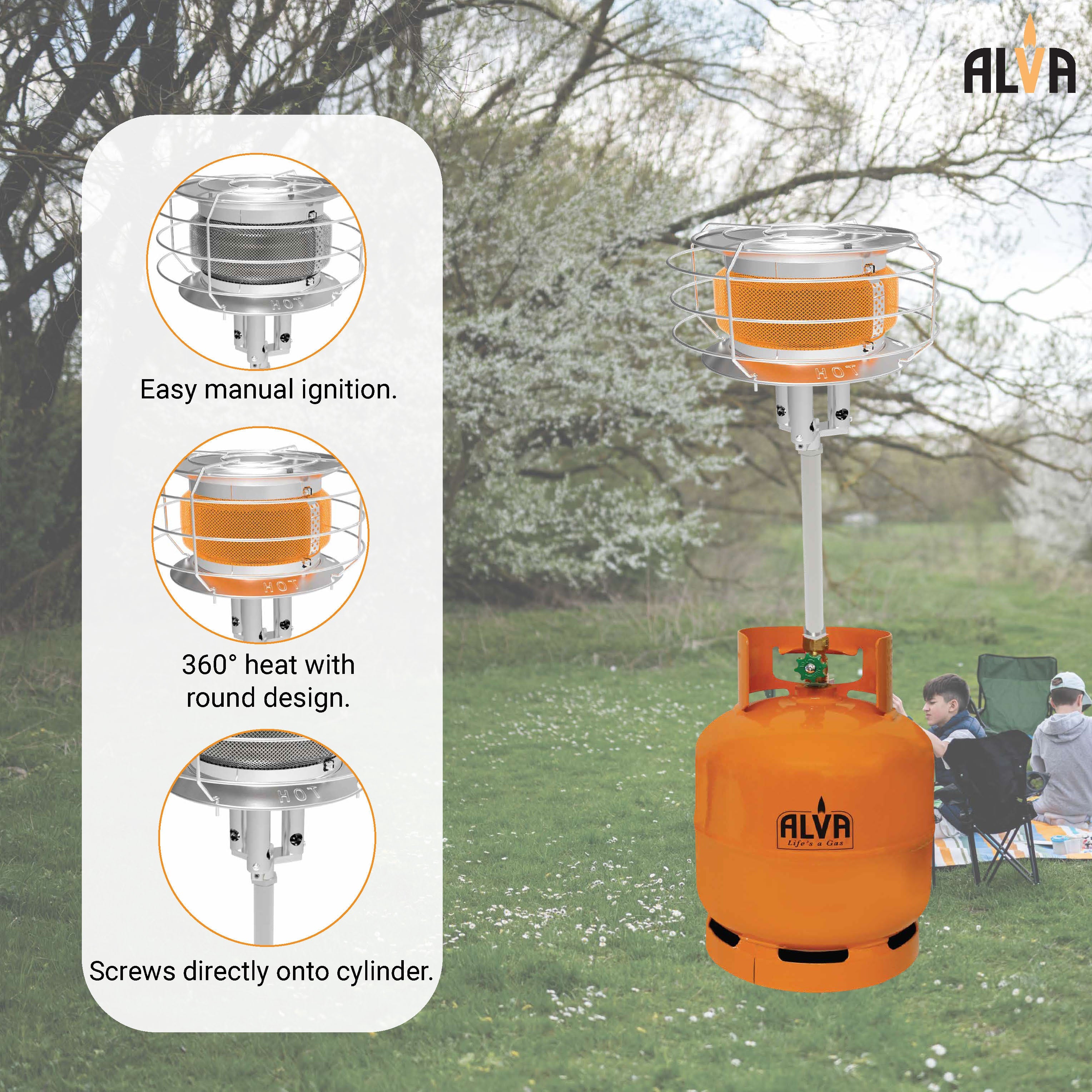 Extension Tube Tank Top Gas Heater
