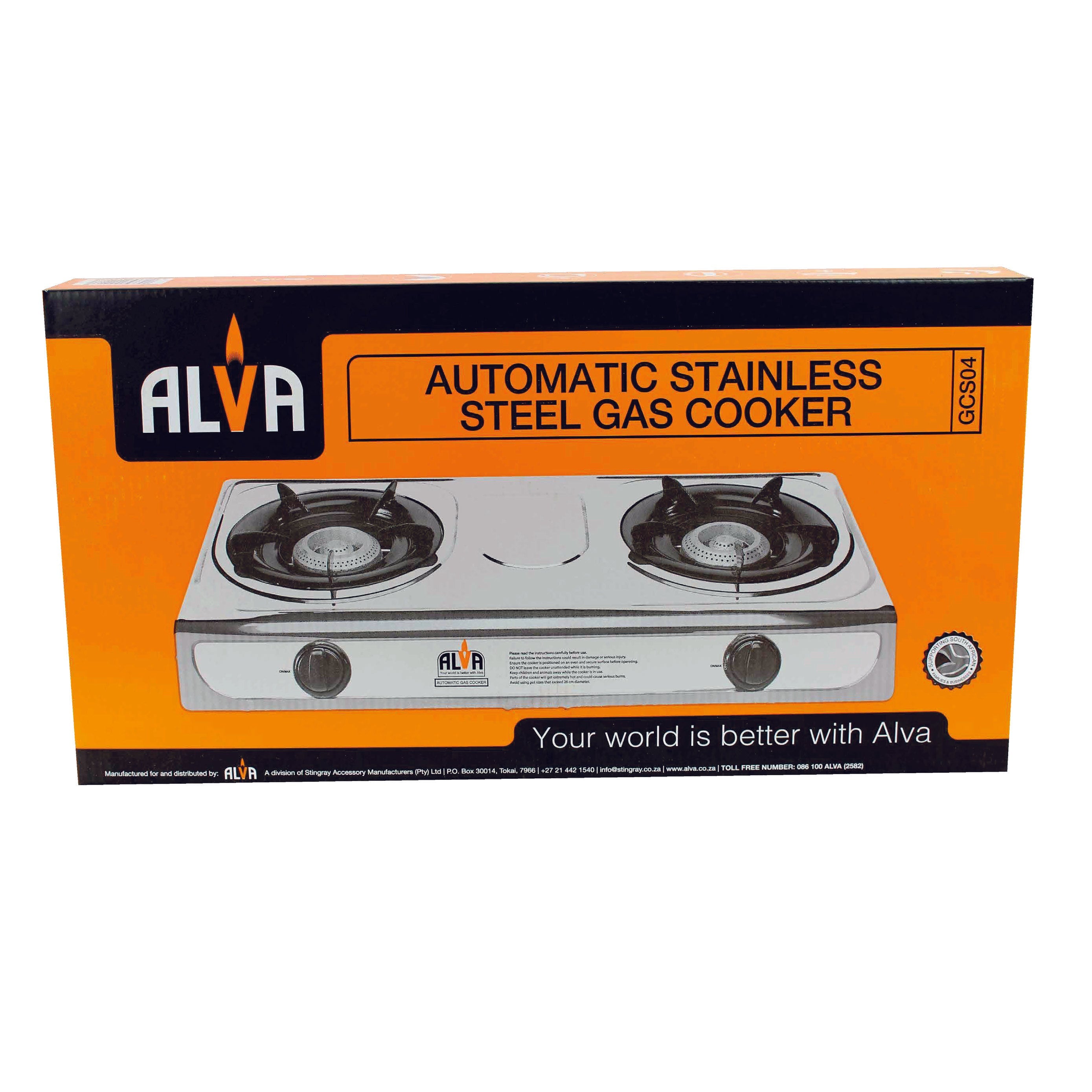 2 Burner Stainless Steel Gas Stove
