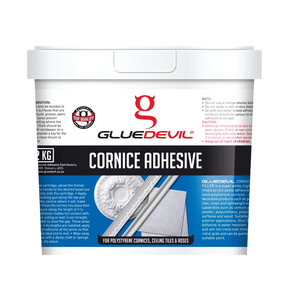 Gluedevil Cornice Adhesive Bucket 1 Lt