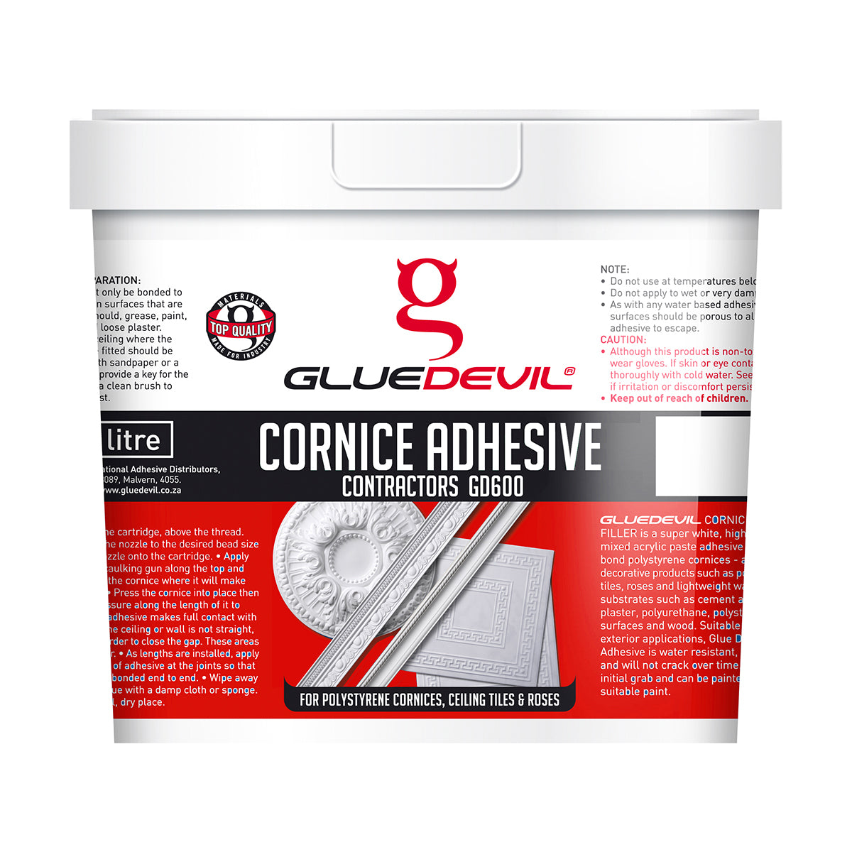 Gluedevil Cornice Adhesive Contractor 5 Lt