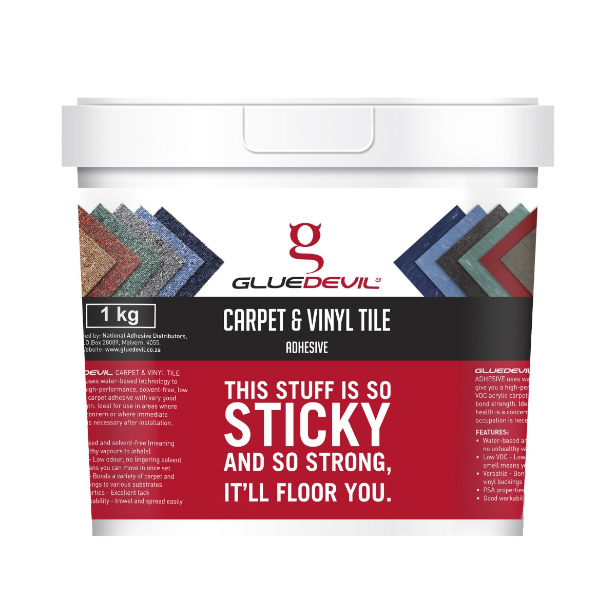 Gluedevil Carpet And Vinyl Tile Adhesive 1 Kg