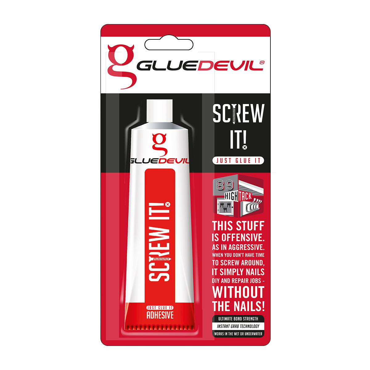 Gluedevil Screw It! Just Glue It B/P White 90 Ml