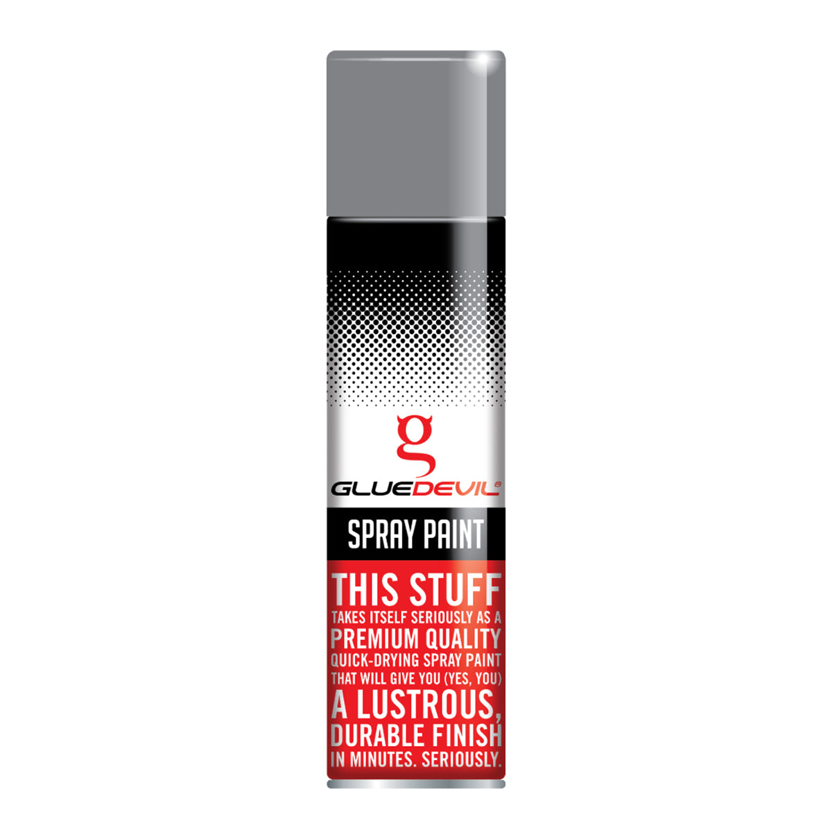 Gluedevil Spray Paint 300 Ml Silver Grey