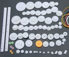 Diy Plastic Gear Kit 75 Pcs, 0.16mm Pvc Gear 1.6