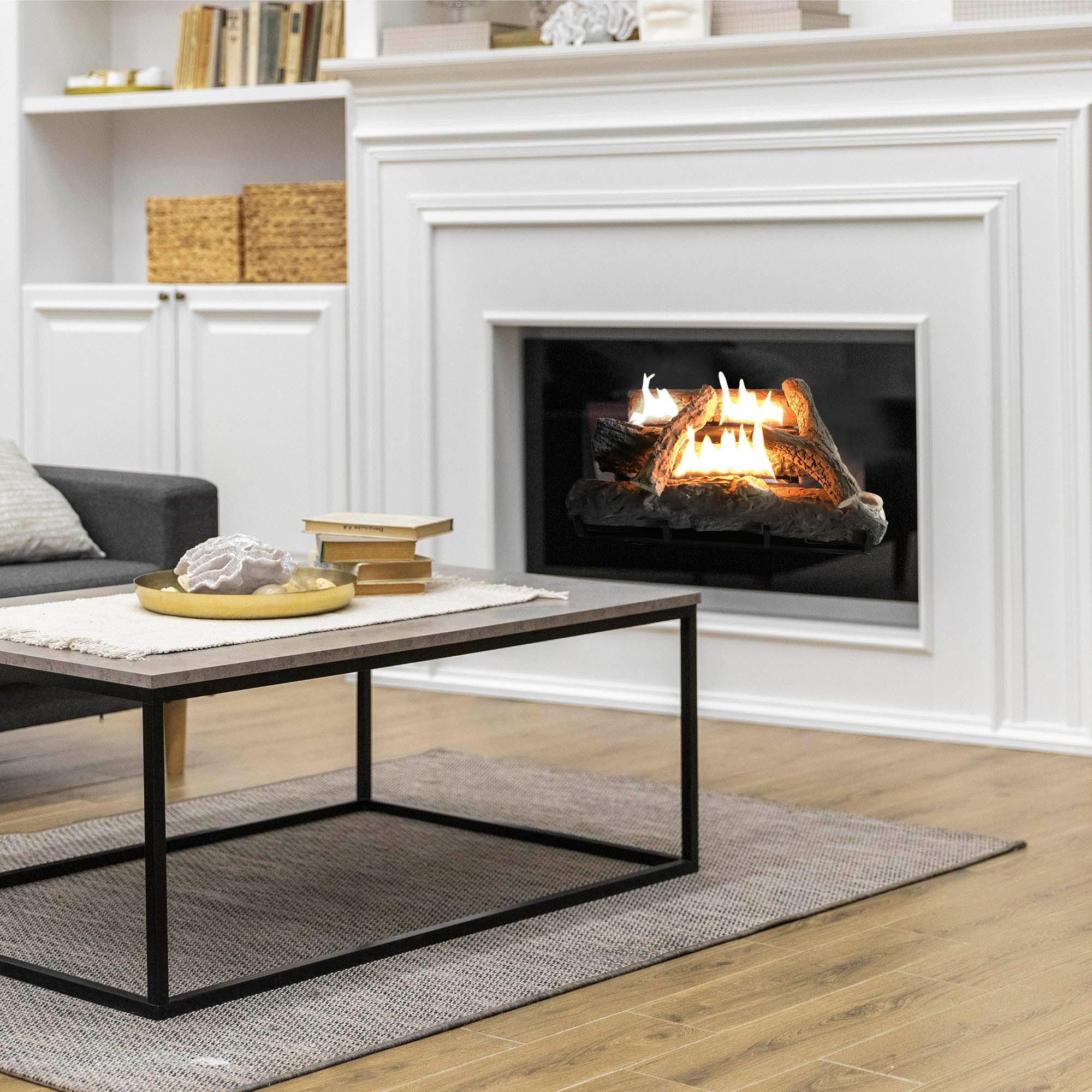 LOG FIREPLACE GAS HEATER 670mm WIDE - Alva Lifestyle Retail